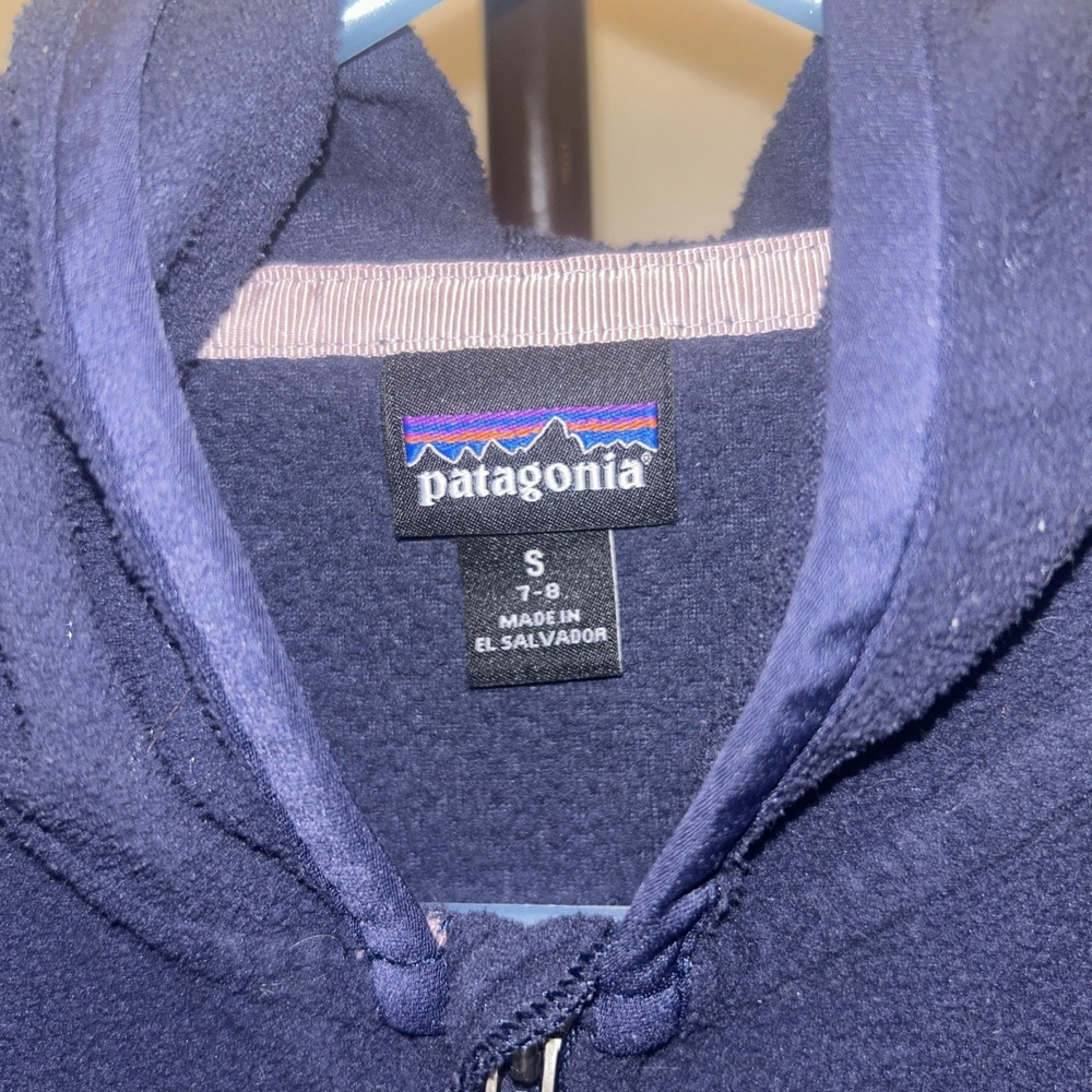 Patagonia multicoloured fleece jacket #outdoor #fleece kids small 7-8 - Picture 3 of 4